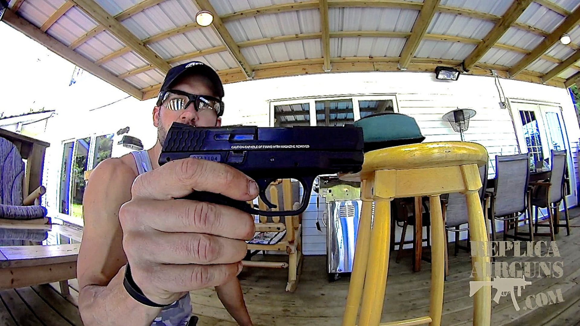 Cybergun VFC Smith & Wesson M&P 9C GBB Airsoft Pistol Field Test Shooting Review