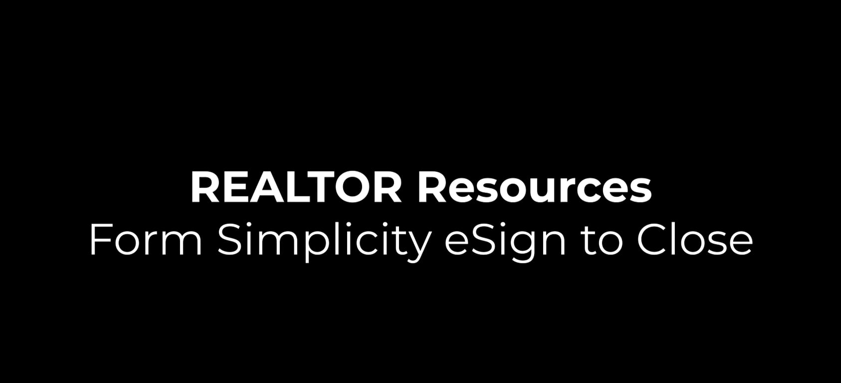 Form Simplicity eSign to Close on Vimeo