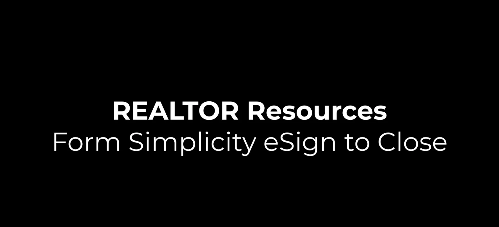 Form Simplicity eSign to Close on Vimeo