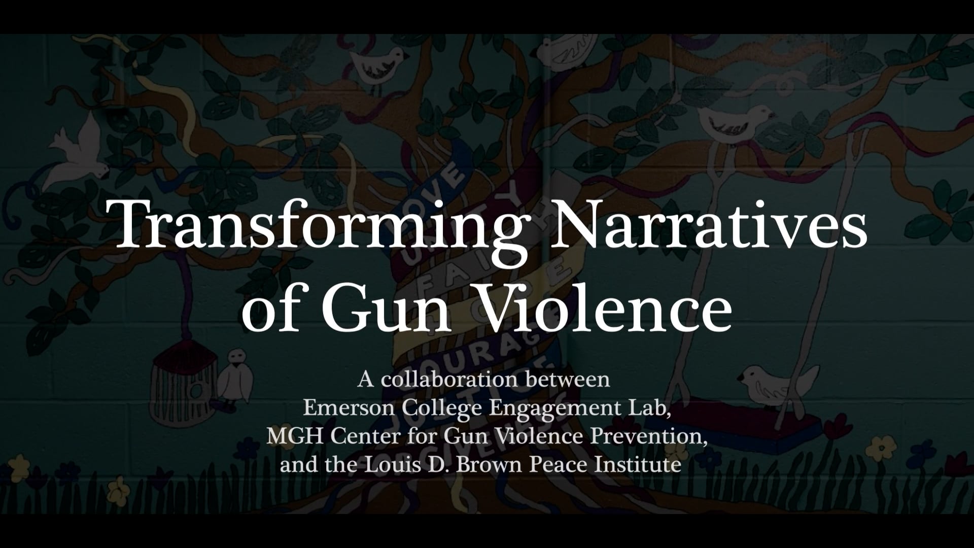 Thumbnail image for video with title "Transforming Narratives of Gun Violence"