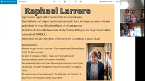 Replay Déjeuner convergence divergence éthique animale /environnementale
