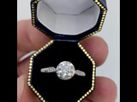 Diamond, Sapphire, Platinum Ring 13231-5085