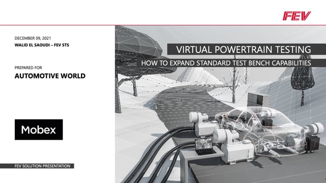 Virtual powertrain testing solutions: how to expand standard test bench capabilities