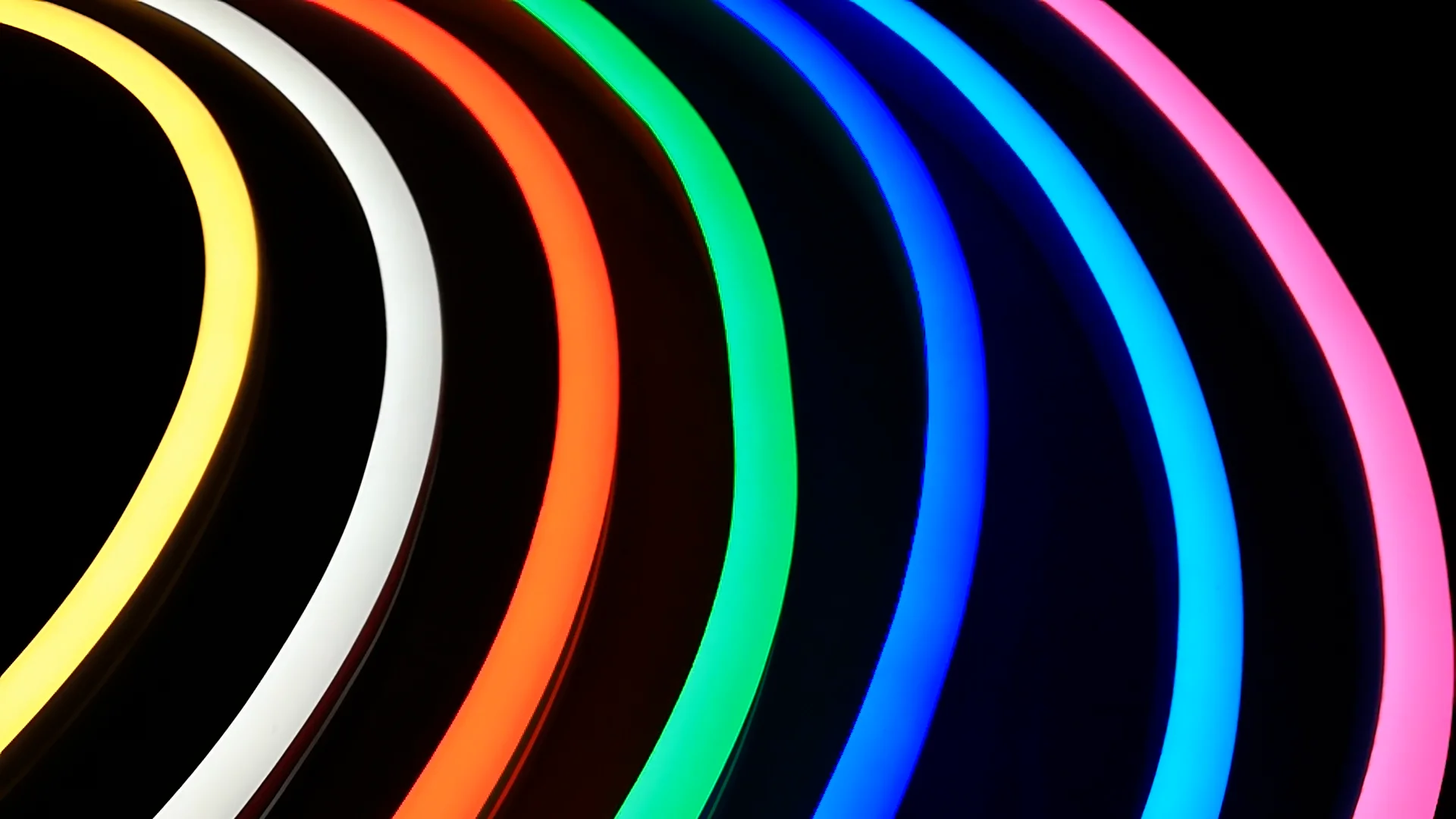 12V M1シリーズ LEDネオンライト単色「左右に曲がるヘビ型」｜ジェイ