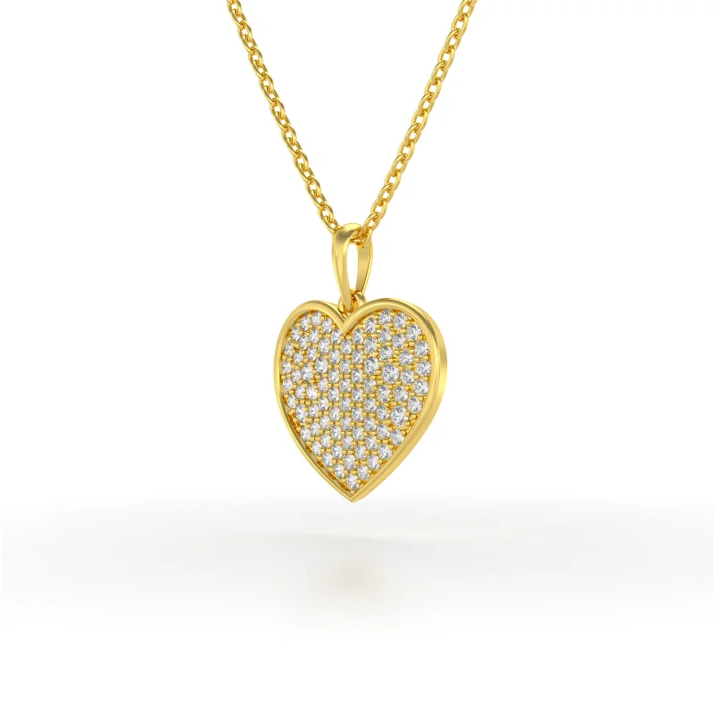Pendentif Petit Coeur Avec Chaîne 40cm En Argent Massif 925 - Neuf Avec Boîte
