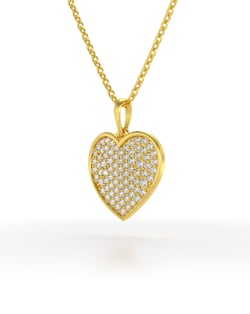Vidéo: Collier Pendentif Coeur Or Blanc Diamant Chaine Or incluse 1.862grs