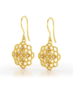 Vidéo: Boucles d'oreille Or Jaune Diamant 4.646grs