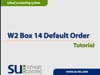 W2 Box 14 Default Order