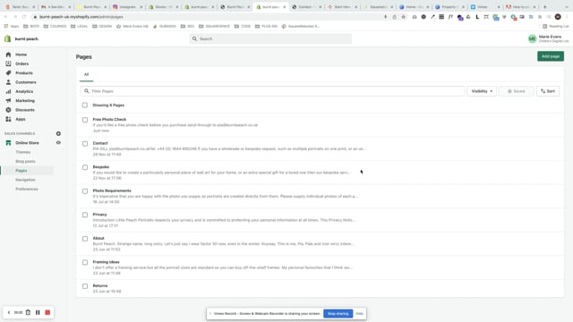 Burnt Peach: Add navigation item