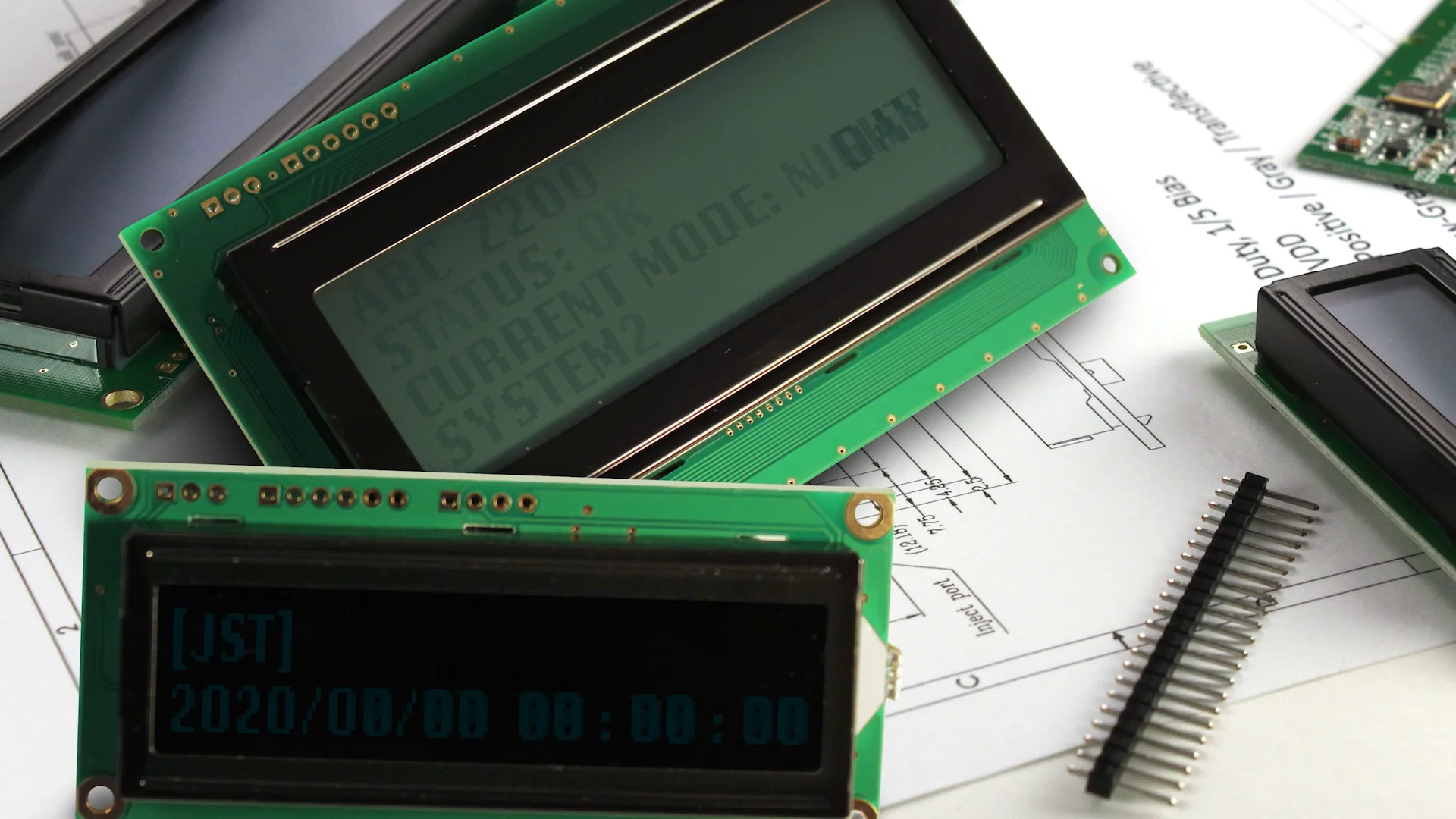 128X64 Graphic COG LCD | FSTN+ Display with White Side Backlight