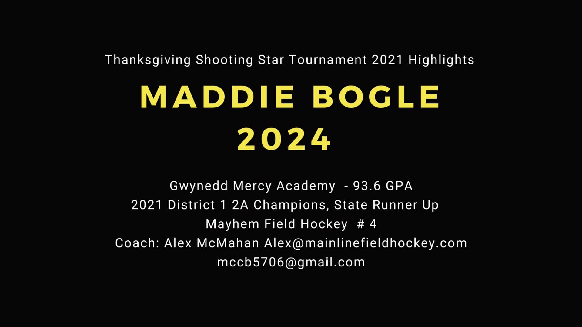 Maddie Bogle (2024) Shooting Star Thanksgiving 2021 Highlights on Vimeo