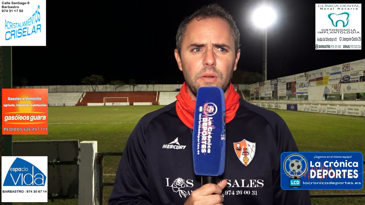 LA PREVIA / UD Binaced - UDB Somontano / JOEL BORBÓN (Entrenador Somontano) Jornada 9 / 2ª Regional - Gr 2-1