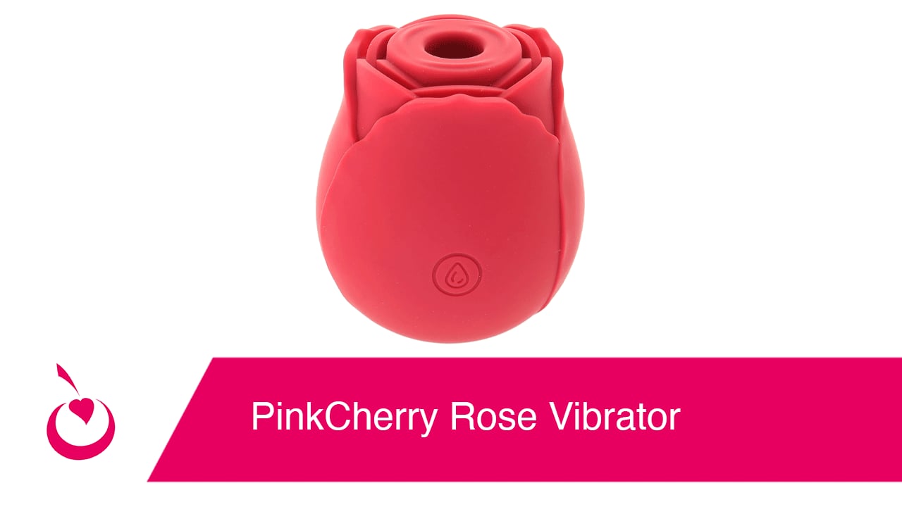 PinkCherry Rose Vibrator in Red