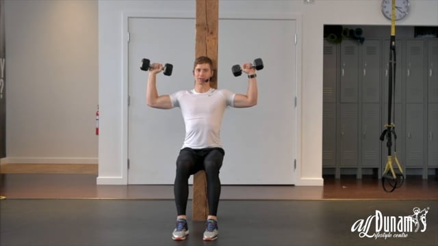 Wall Squat Lateral Press