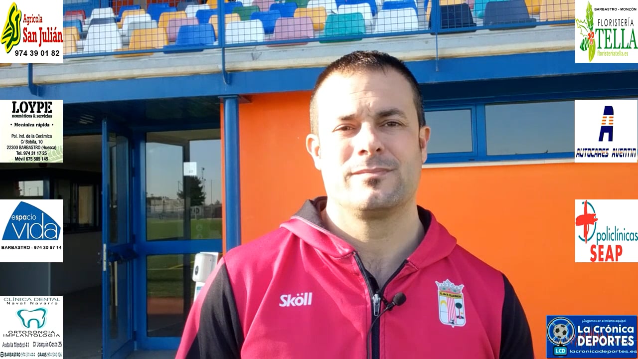 JAVI ROMERO (Entrenador Illueca) CD Binéfar 3-0 Illueca / Jornada 15 / 3ª División