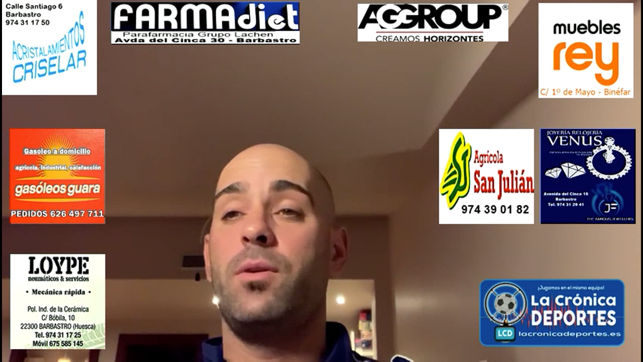 CARLOS GIL (Entrenador Caspe) CD Caspe 2-3 UD Barbastro / Jornada 15 / 3ª División