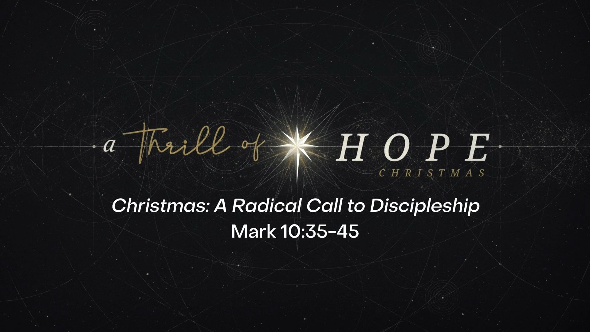 A Thrill of Hope - December 12, 2021