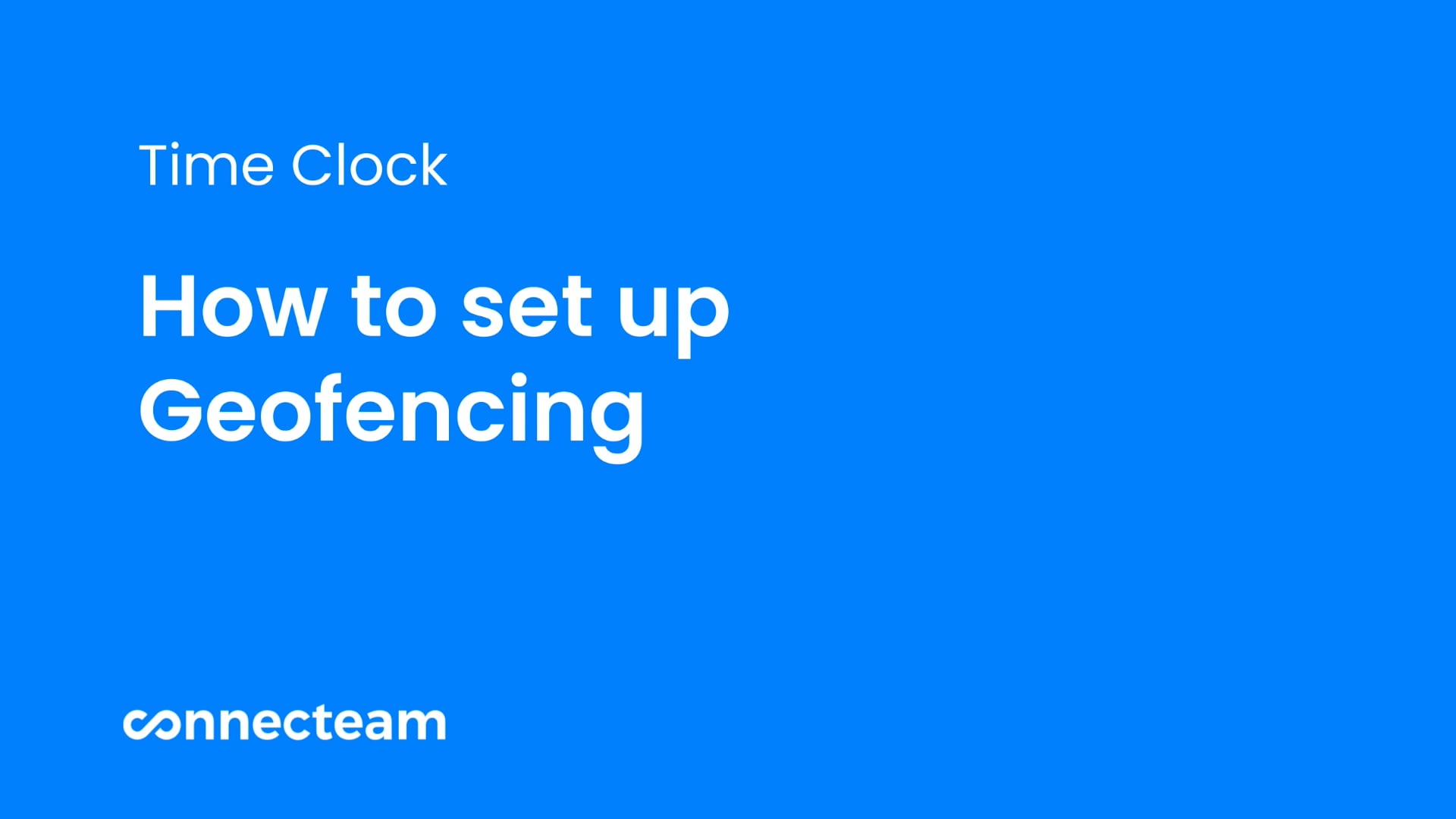 Connecteam | Time Clock | How to set up Geofence on Vimeo