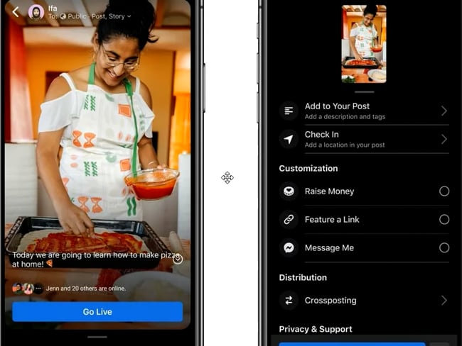 Neue FB LIVE Funktion 1