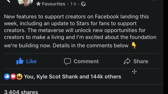 Wie Mark Zuckerberg Links in Postings setzt