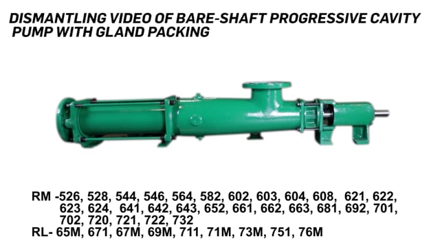 Dismantling of Bare-Shaft Progressive Cavity Pump With Gland Packing