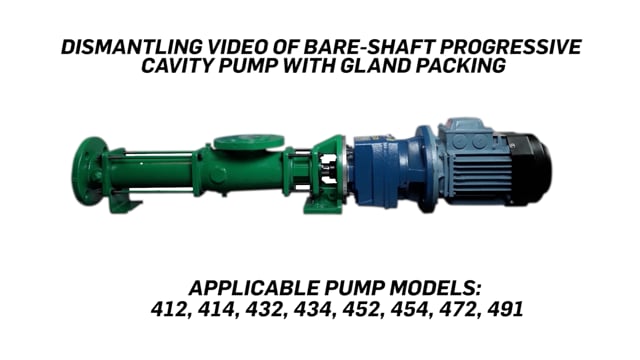 Dismantling Of Bare-Shaft Progressive Cavity Pump With Gland Packing