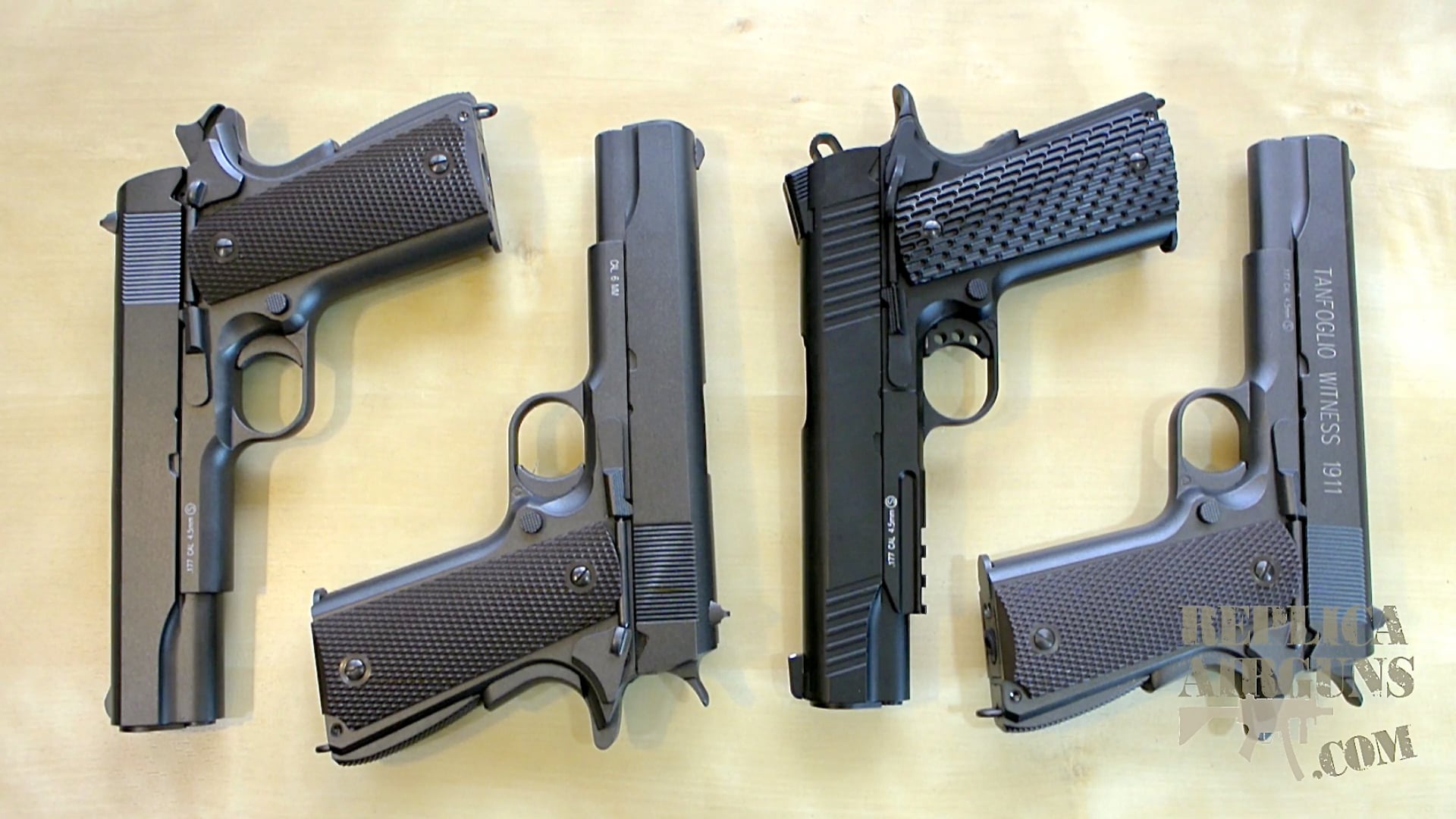 KWC - Cybergun 1911 Style 4.5mm Steel BB & 6mm Airsoft Comparison