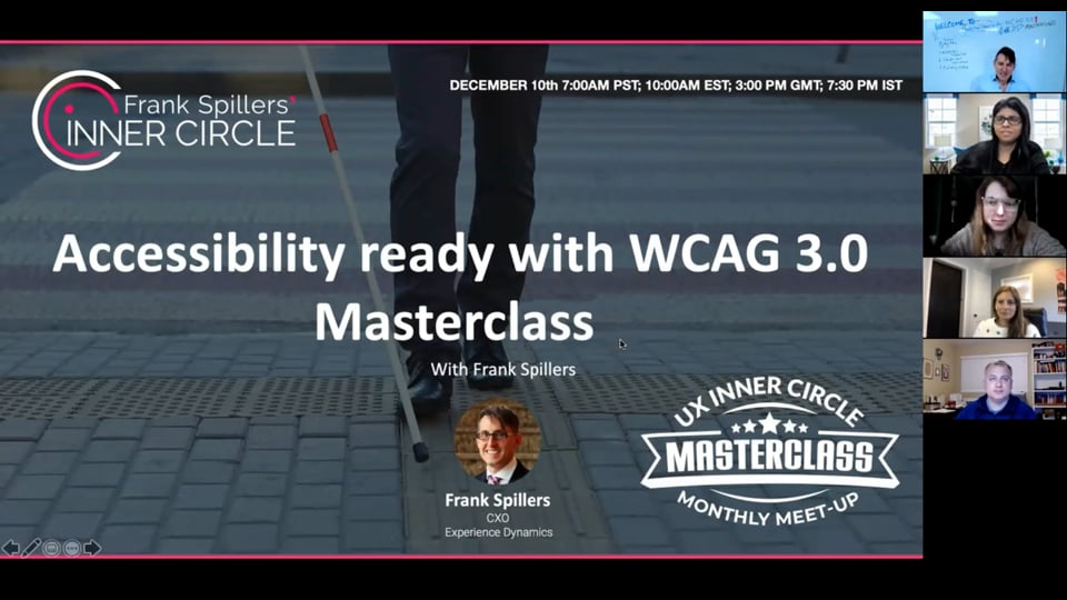 Masterclass: Accessibility ready with WCAG 3.0