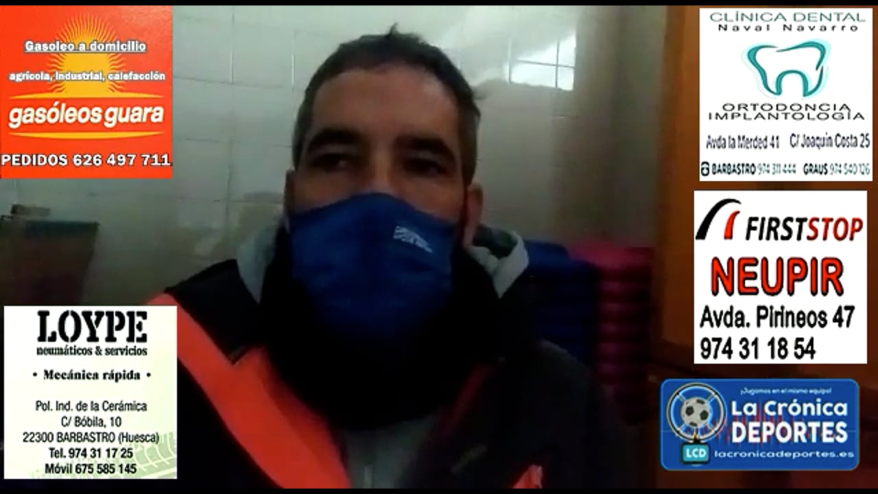 RICHI GIL (Entrenador Barbastro) CD Caspe 2-3 UD Barbastro / Jornada 15 / 3ª División