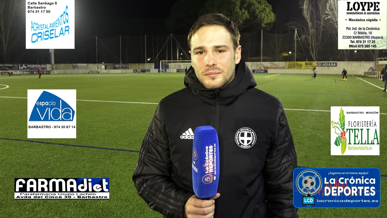 JAEL GILART (Entrenador Inter. Huesca) UD Fraga 0-0 Internacional Huesca / Jornada 13 / Preferente - Gr 1