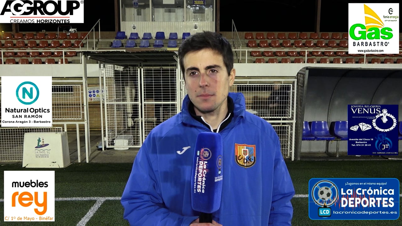 MARC VIGIL (Entrenador Fraga) UD Fraga 0-0 Internacional Huesca / Jornada 13 / Preferente - Gr 1