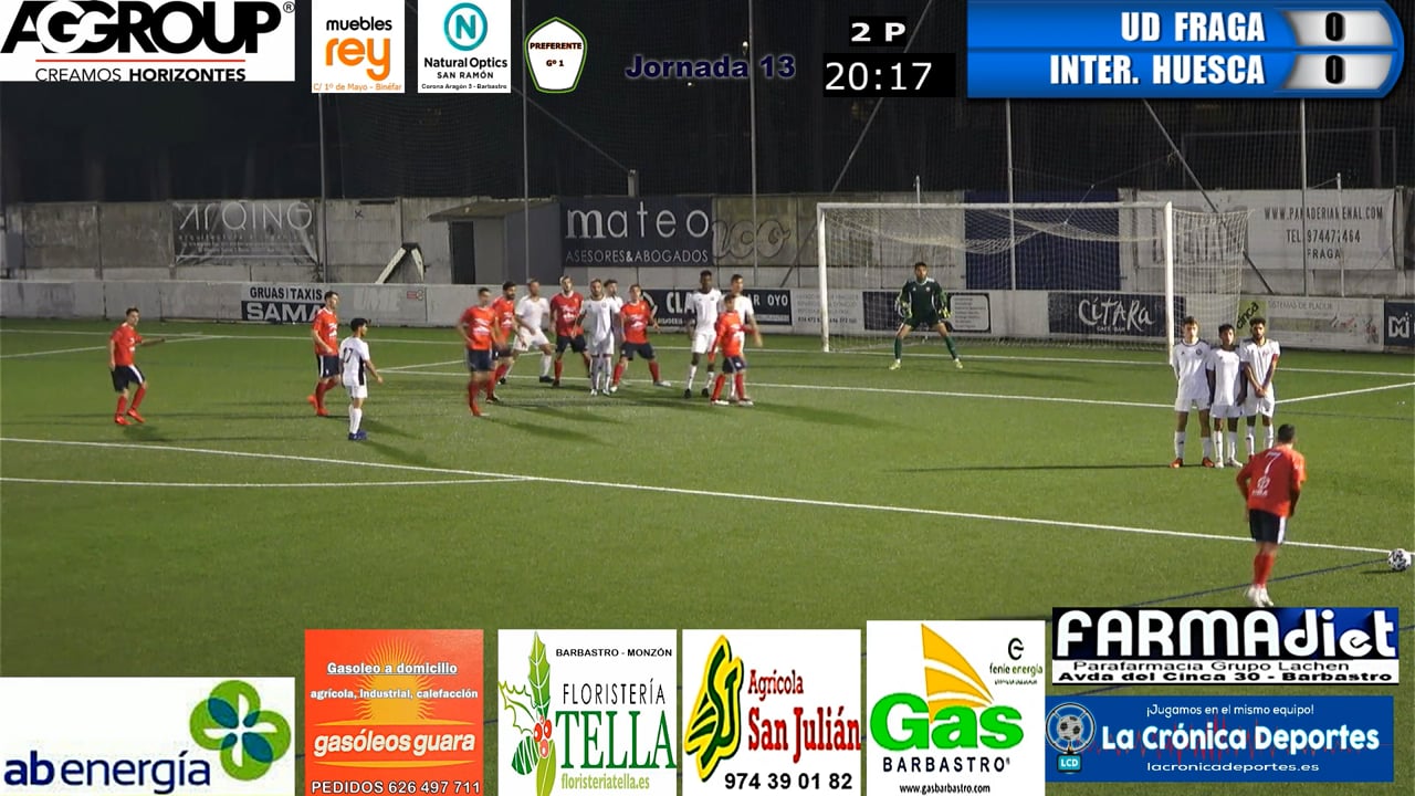(RESUMEN) UD Fraga 0-0 Internacional Huesca / Jornada 13 / Preferente - Gr 1