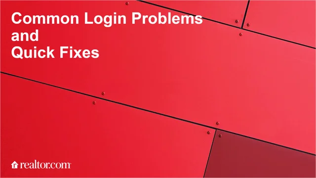 Quick Fix for Login Problems