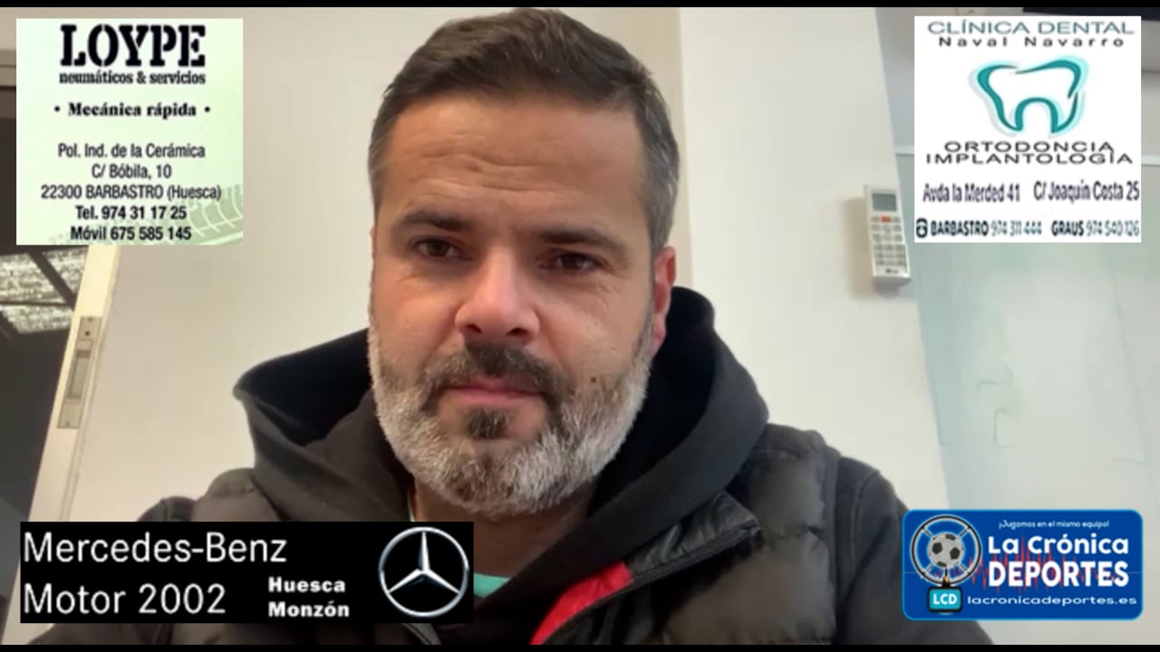 MOISÉS GUTIÉRREZ (Entrenador Sariñena) Montecarlo 1-3 Sariñena / J13 / Preferente Gr1