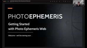 Photo Ephemeris Web: Webinar Replays