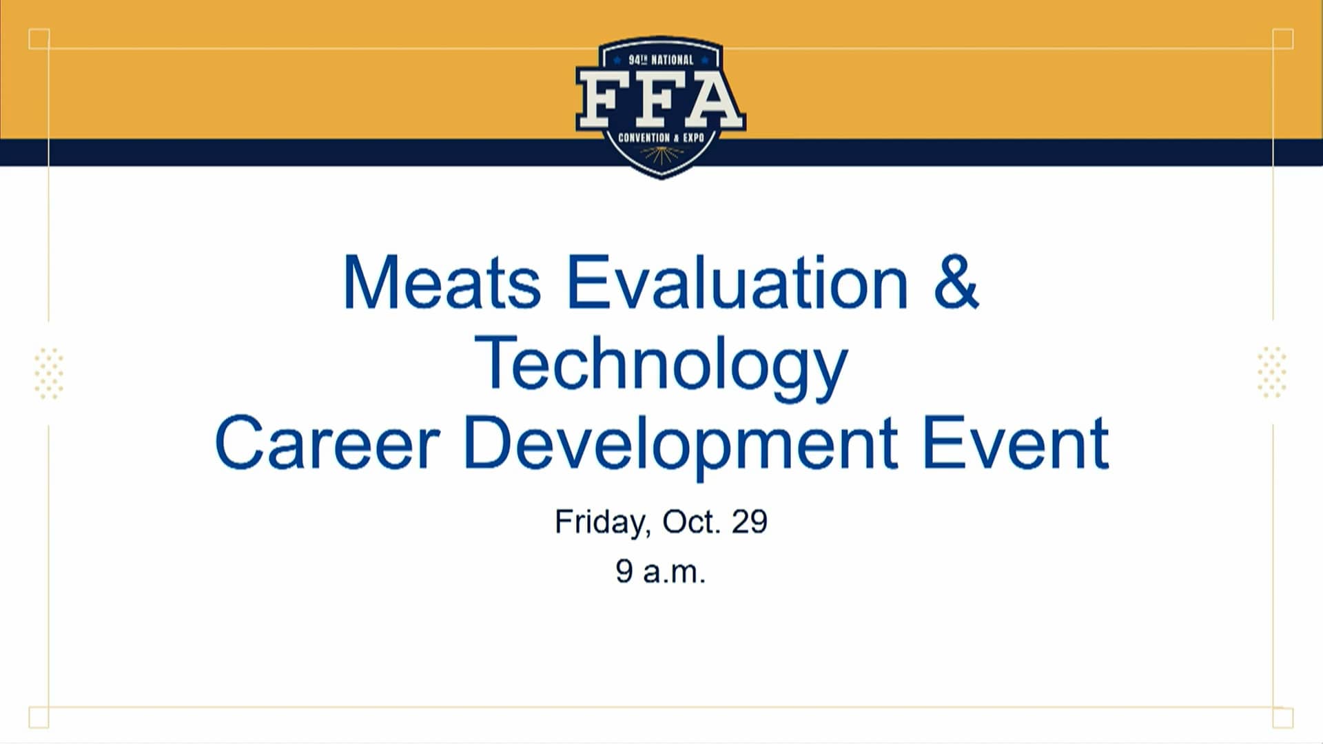 Meats Evaluation & Technology 2021 Awards Recognition Program on Vimeo