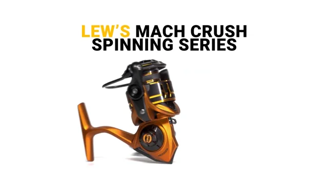 Lew's Mach Crush 30 Spinning Combo, Orange, 7'0 Medium Fast, MCR30A70MFS