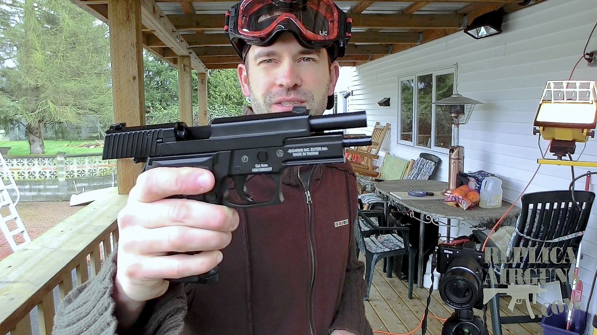 Cybergun Sig Sauer P226 GBB Blowback Airsoft Pistol Field Test Shooting