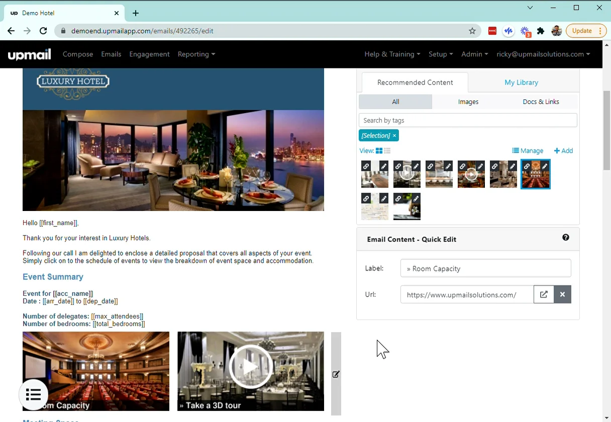Using Placeholder Feature on Vimeo
