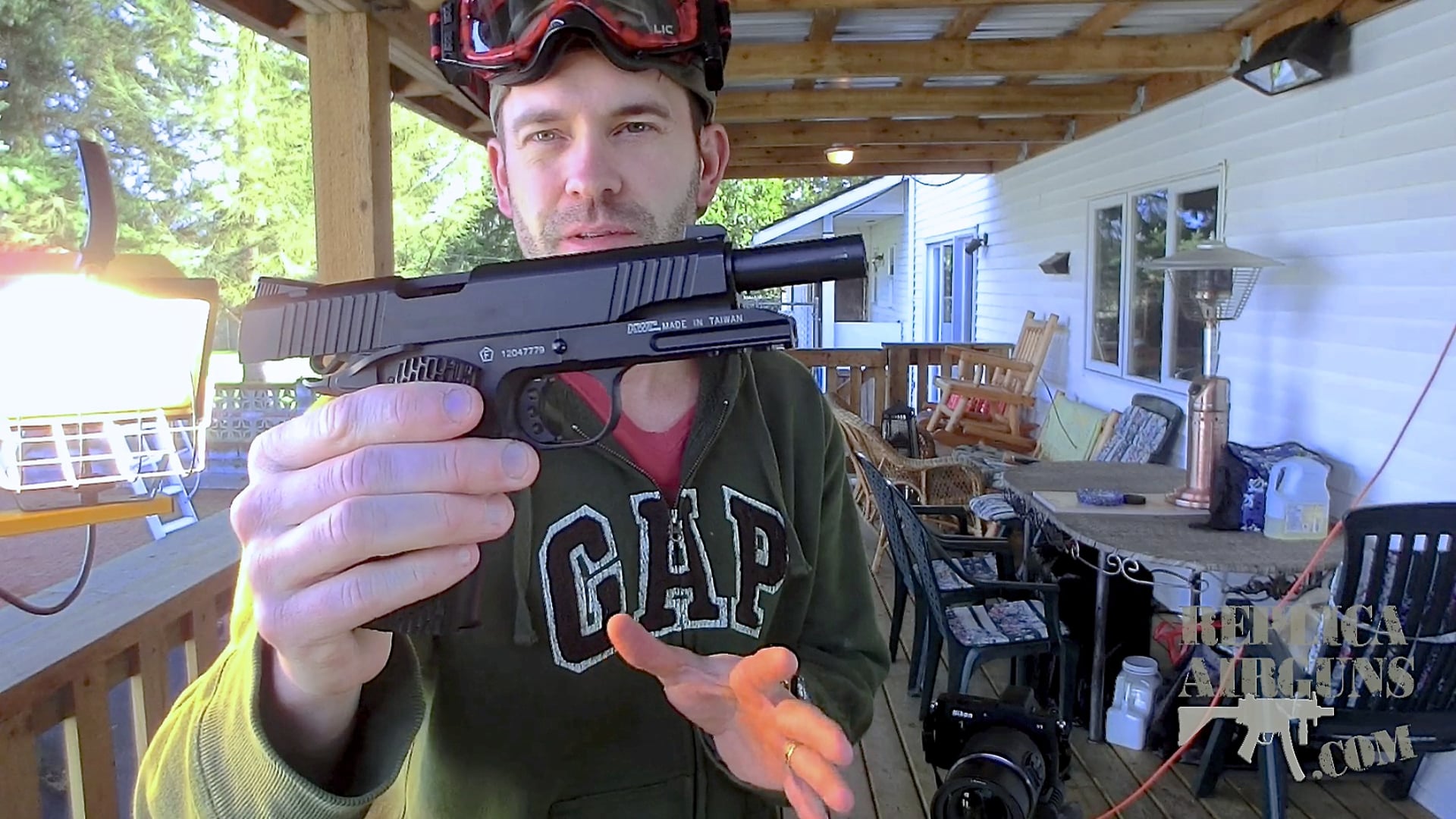 KWC M1911 Model A1 TAC CO2 Blowback BB Pistol Field Test Shooting Review