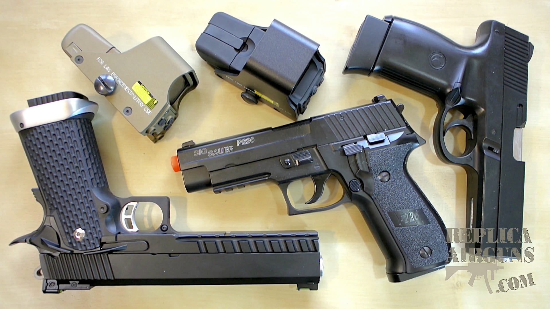 KJWORKS KP-06 - KWC SW40F - Cybergun Sig Sauer P226 - EOTech 551 Update Video
