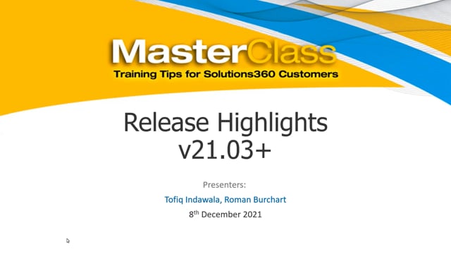 21.03 Webinar: Highlights
