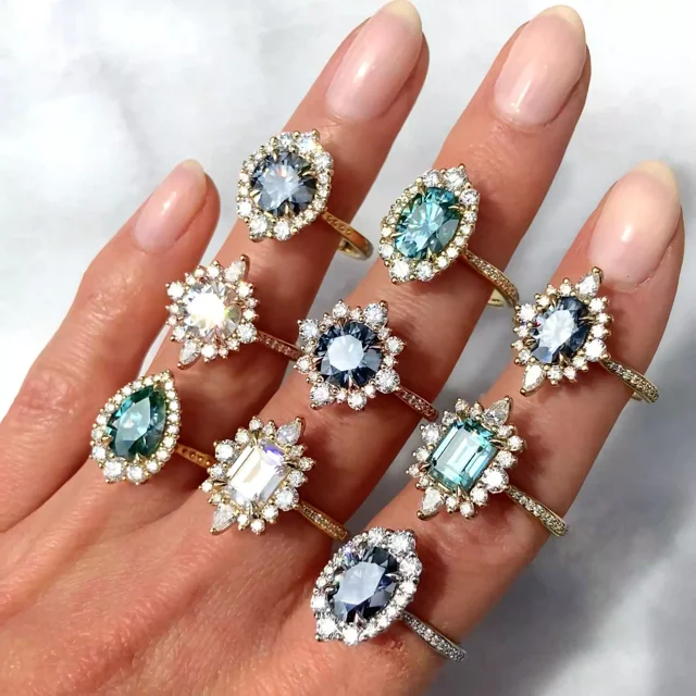 Used antique engagement on sale rings