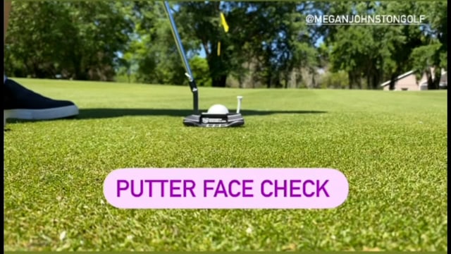 Check that the Face of Your Putter is Square to the Target