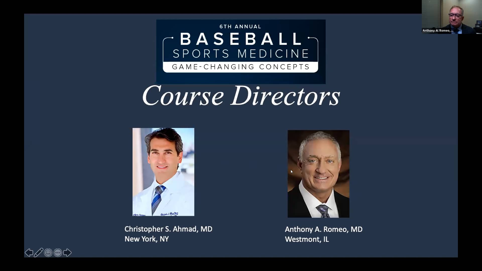 2021 6th Annual Baseball Sports Medicine Game Changing Concepts Day 1