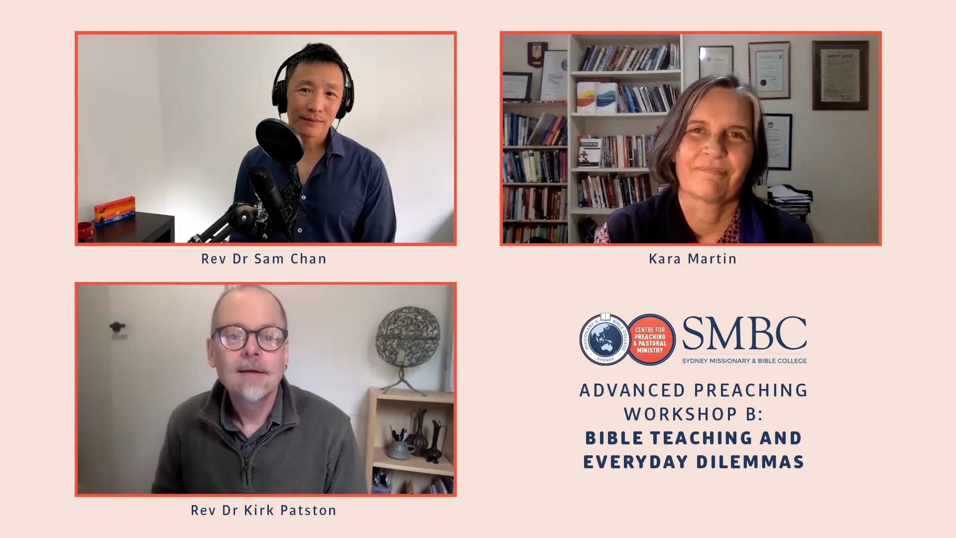 SMBC Advanced Preaching Workshop B: Bible Teaching and Everyday ...