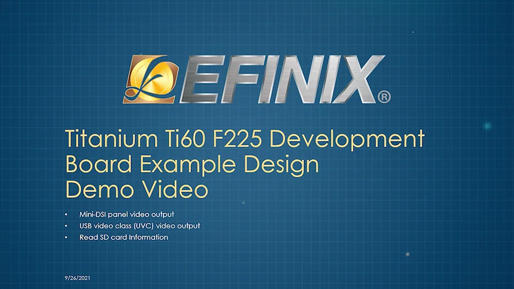 Titanium Ti60 F225 Development Kit | Efinix, Inc.