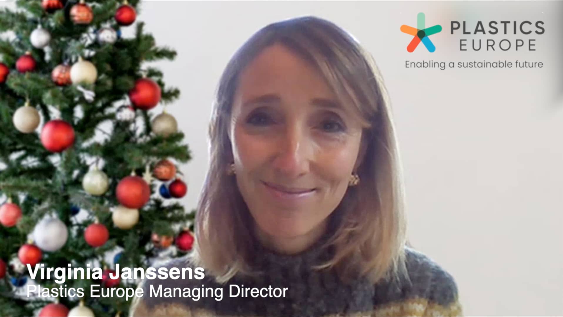 Virginia Janssens, Managing Director, Plastics Europe Christmas Message