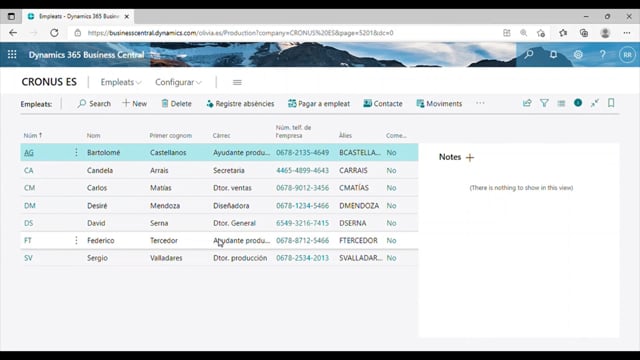 Gestió d'absències d'empleats