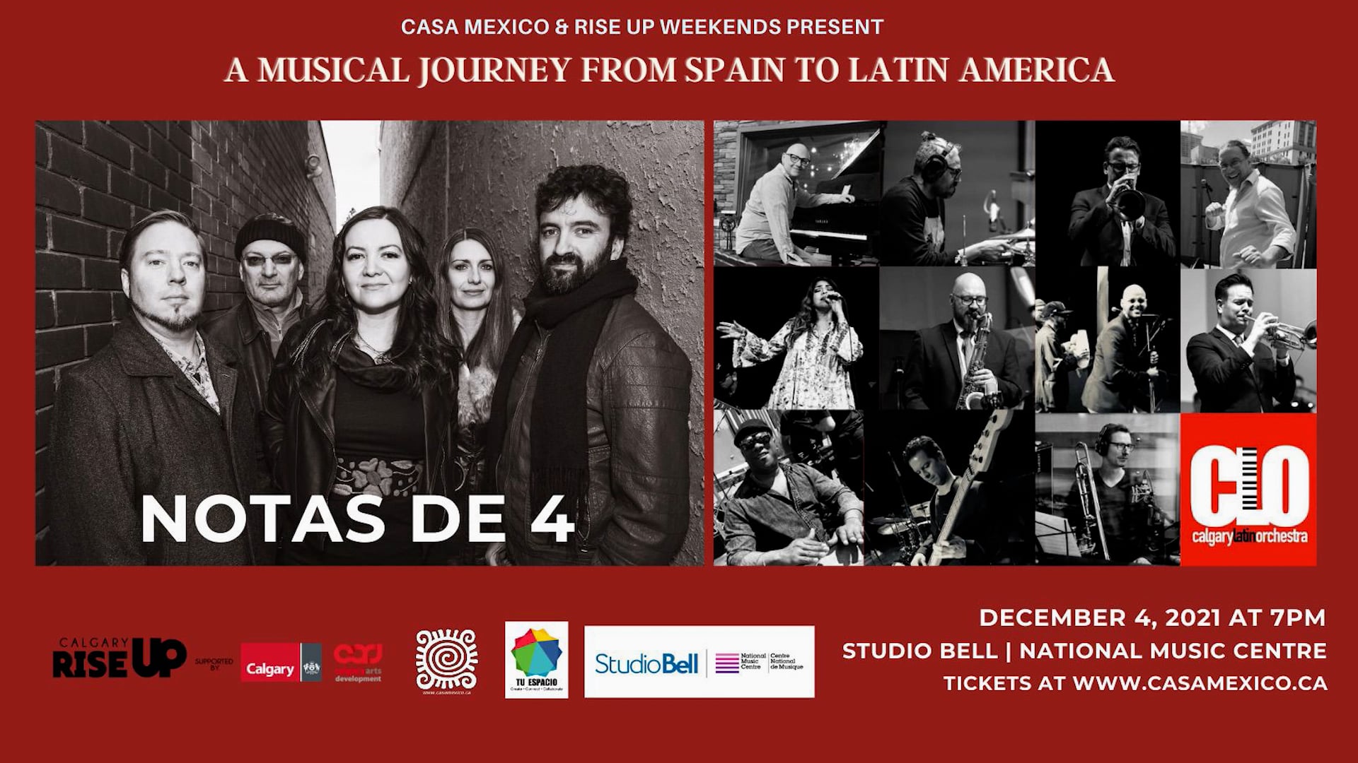 A Musical Journey from Spain to Latin America with Notas de 4 and Calgary Latin Orchestra.